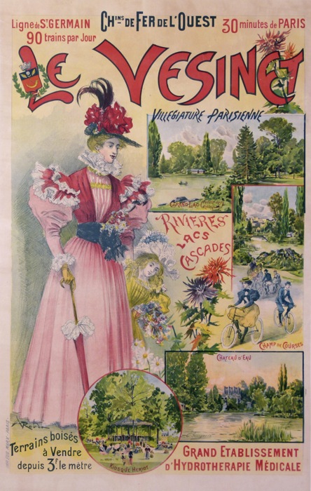 Vintage Frenchwest Railway Poster Le Vesinet Chemin De Fer De L Ouest Ci 1900 Ebay Vintage Frenchwest Railway Poster Le Vesinet Chemin De Fer De L Ouest Ci 1900 Ebay